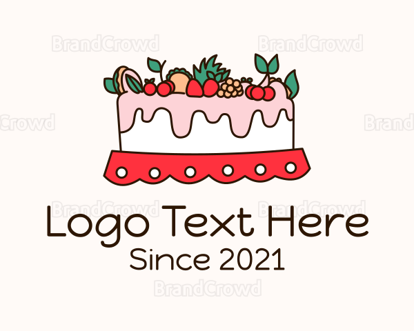 Fruity Cake Decoration Logo