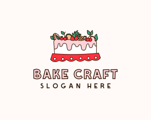 Fruity Cake Decoration logo design