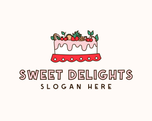 Fruity Cake Decoration logo design