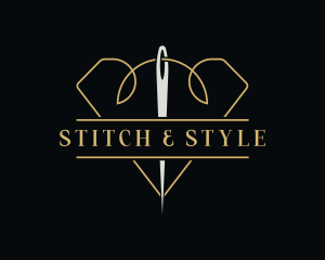 Handmade Thread Needle logo design