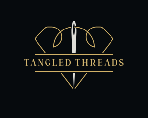 Handmade Thread Needle logo design