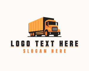 Haulage - Truck Freight Truckload logo design
