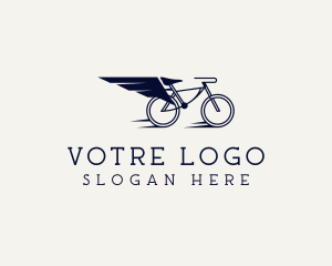 E Bike - Speed Bike Wing logo design
