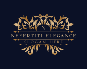 Ornament Floral Wreath logo design