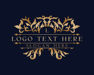 Ornament Floral Wreath Logo