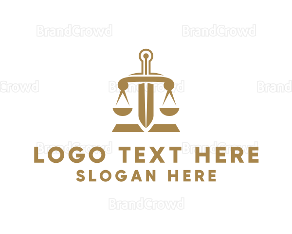 Bronze Legal Sword Logo