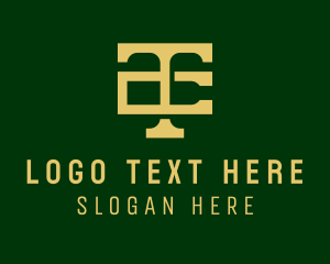 Letter T C Monogram Logo