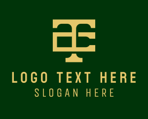Monogram - Elegant Business Company Letter CT logo design