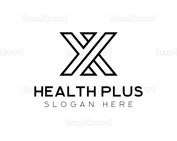 Modern Geometric Brand Letter X Logo