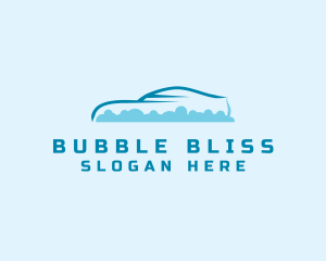 Car Cleaning Bubbles  logo design