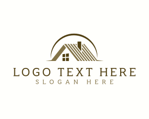 Residential Home Roof logo design