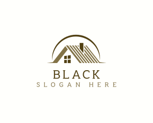 Architect - Residential Home Roof logo design
