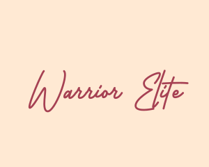 Author - Elegant Signature Wordmark logo design