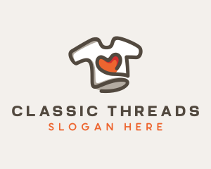 Heart Shirt Printing logo design