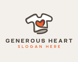 Heart Shirt Printing logo design