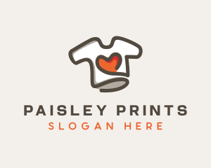 Heart Shirt Printing logo design