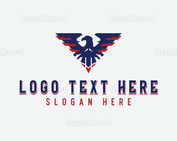 Patriotic American Bird Logo