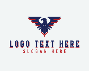 American - Patriotic American Bird logo design