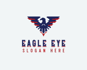 Patriotic American Bird logo design