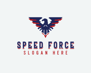 Patriotic American Bird logo design