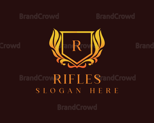 Crest Shield Royalty Logo