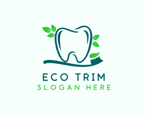 Eco Dental Toothbrush  logo design