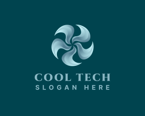 Fridge - Cooling Ventilation Propeller logo design