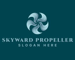 Cooling Ventilation Propeller logo design