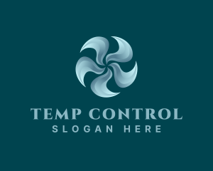 Thermostat - Cooling Ventilation Propeller logo design