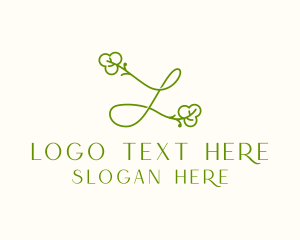 Tea - Green Fresh Letter L logo design