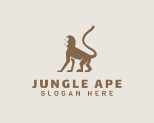 Ape Cartoon Animal logo design