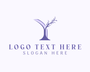 Spa - Flower Boutique Letter Y logo design