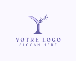 Flower Boutique Letter Y Logo