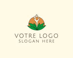 Yoga Center - Online Yoga Meditation logo design