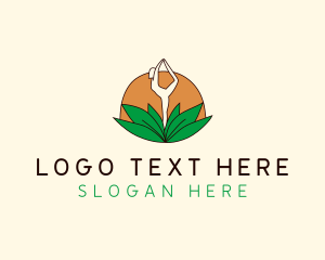 Lotus Flower - Online Yoga Meditation logo design