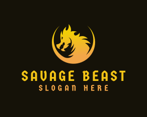 Dragon Beast Character logo design