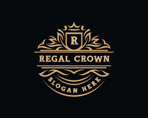 Crown Shield Royalty logo design