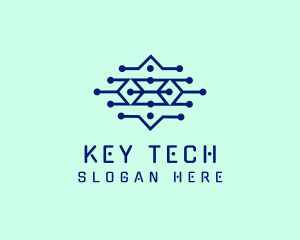 Cyber Tech Circuit  logo design