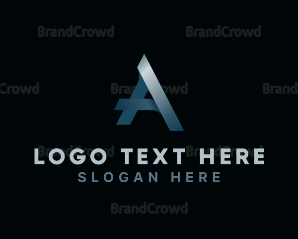 Corporate Metallic Letter A Logo