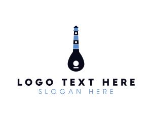 Player - Guitar Light House logo design