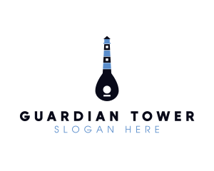 Guitar Light House logo design