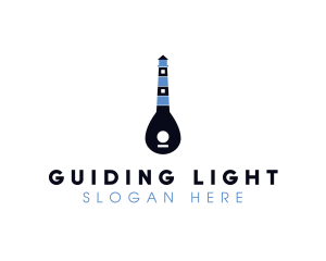 Guitar Light House logo design