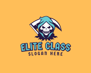 Scythe Skull Avatar logo design