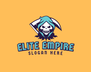 Scythe Skull Avatar logo design