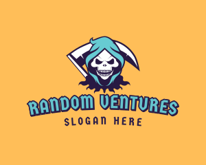 Scythe Skull Avatar logo design