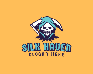 Scythe Skull Avatar logo design