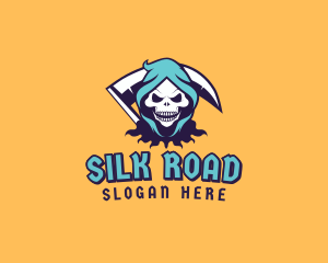 Scythe Skull Avatar logo design