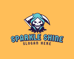 Scythe Skull Avatar logo design