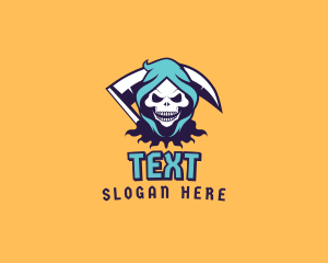 Scythe Skull Avatar logo design