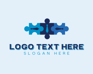Staff - Puzzle Workplace Recruitment logo design